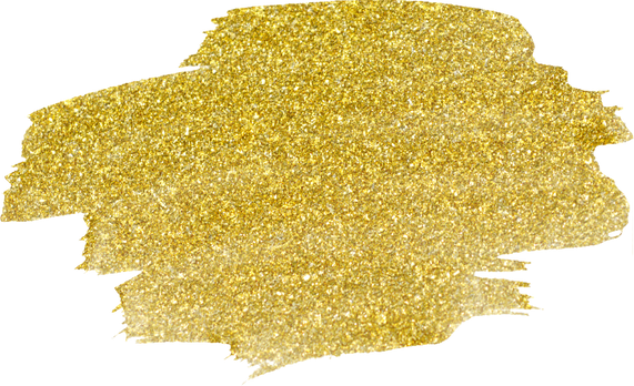 Gold Glitter Paint Stroke