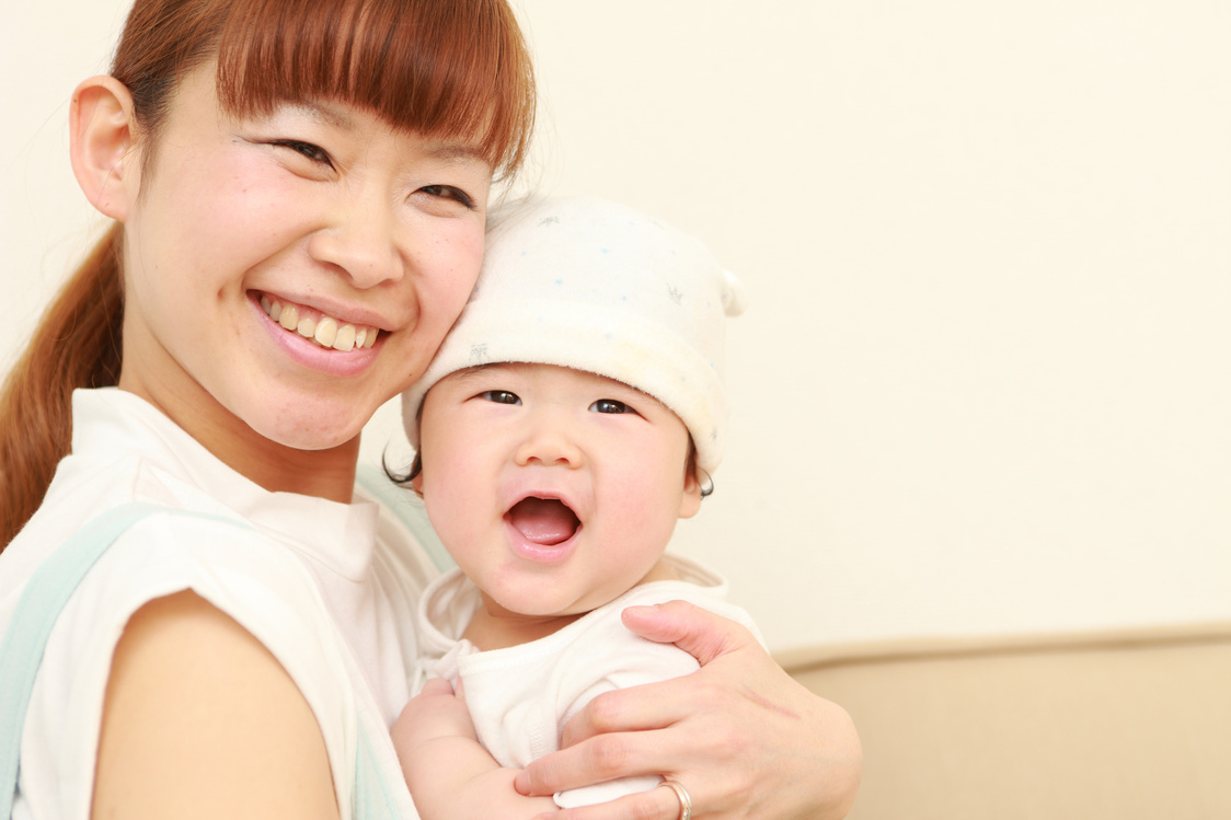 Japanese mom and her baby