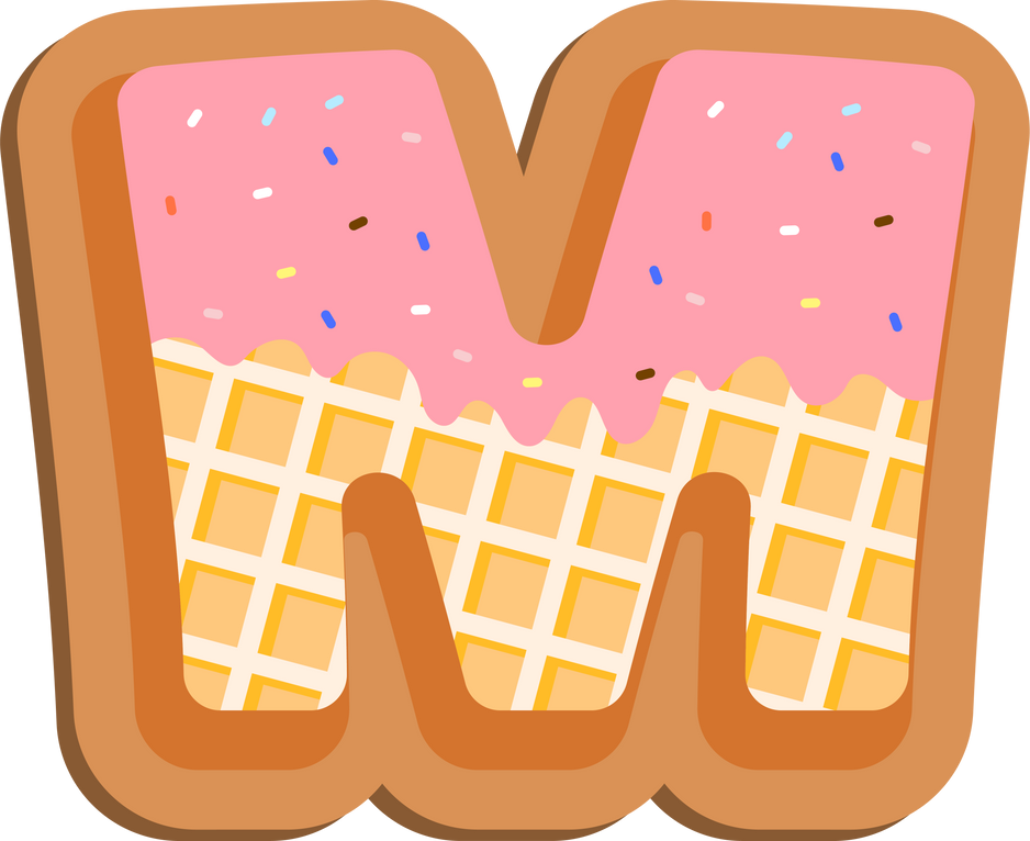 Ice Cream alphabet M